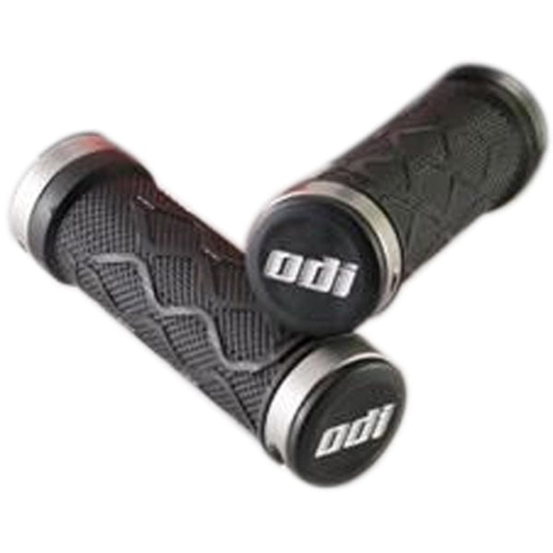 Tangent Flangeless Lock-On Grips Black 130mm Flangeless