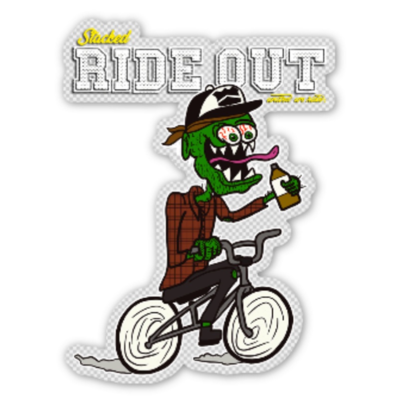 3 Stacked OG Rideout Sticker 1 sticker