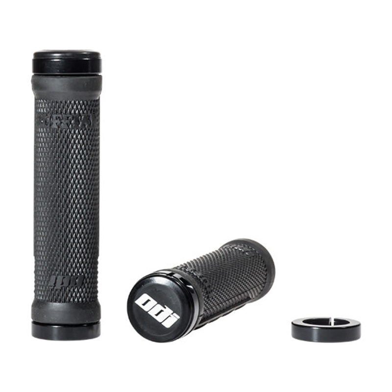 ODI Ruffian MX Flangeless Lock-On Grips-Black