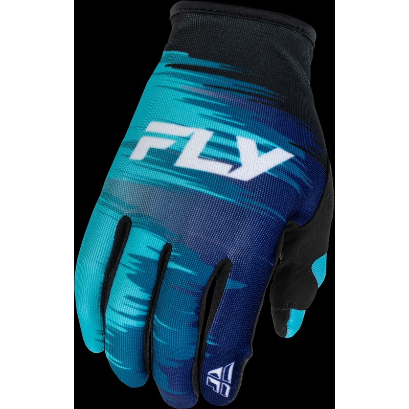 FLY RACING Girl’S Lite Gloves Aqua/Navy/White Yl