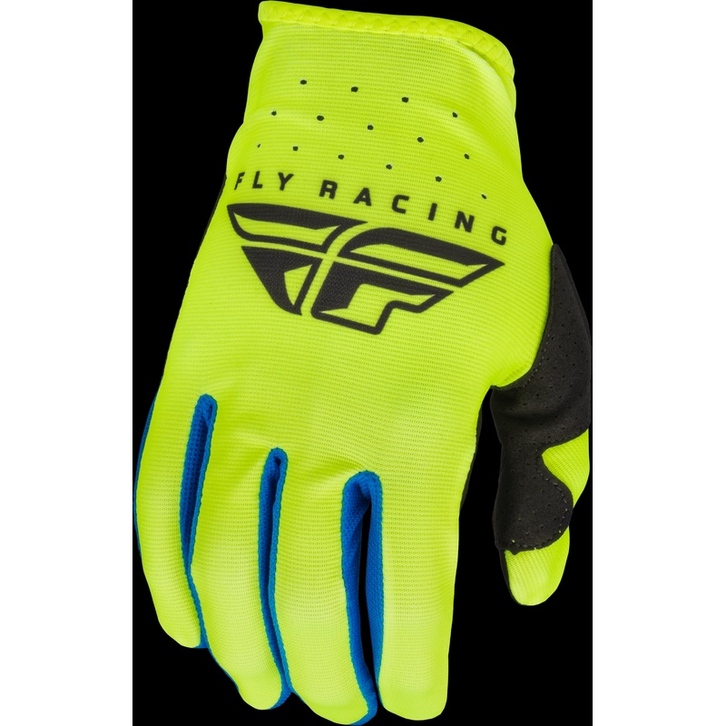 FLY RACING Youth Lite Gloves Hi-Vis/Black Yl