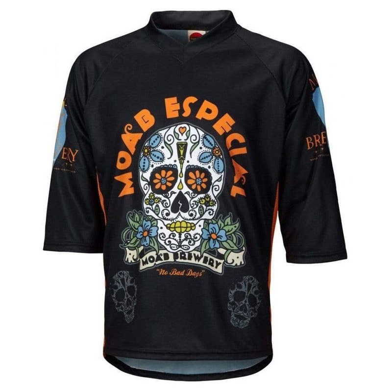 Men’s Moab Brewery Especial Mountain Bike Jersey Black/Orange Small