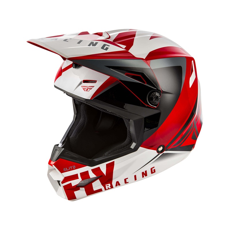 FLY RACING 2019 Elite Vigilant Helmet-Red/Back X-Small