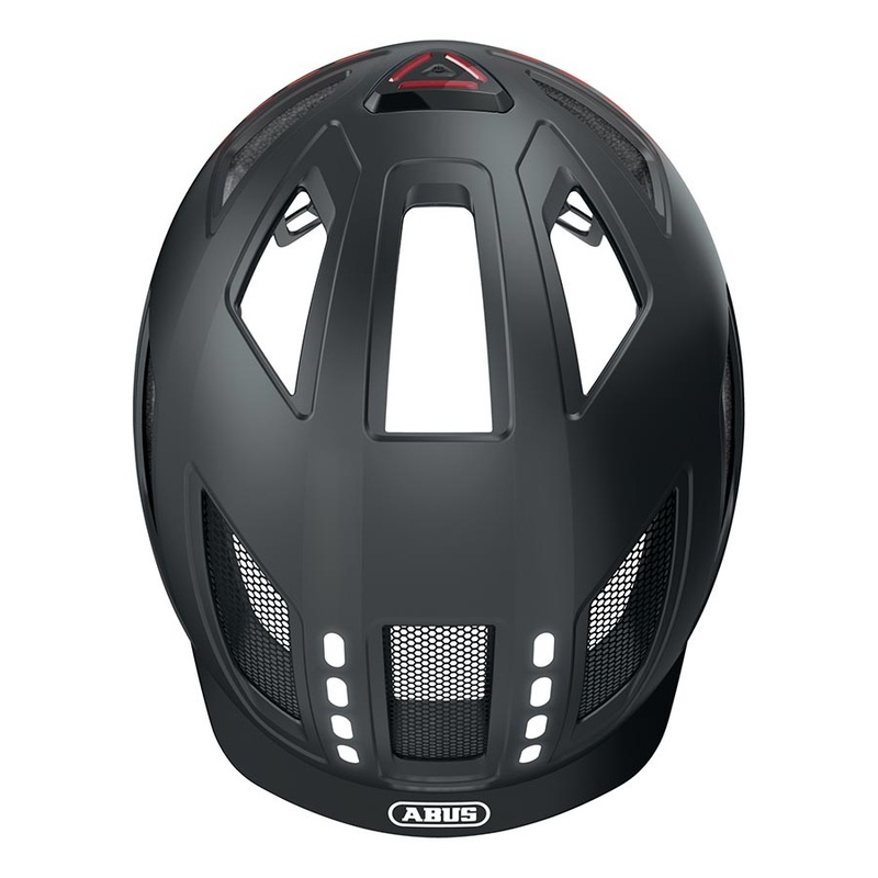 Abus Hyban 2.0 LED Helmet XL 61 – 65cm Signal Black