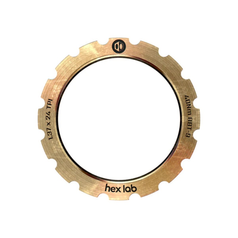 HEX LAB LOCK RING NATURAL TITANIUM