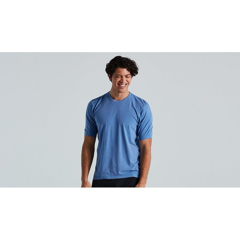 Specialized Trail Supima Mineral Wash Jersey Ss Men Sky Blue M